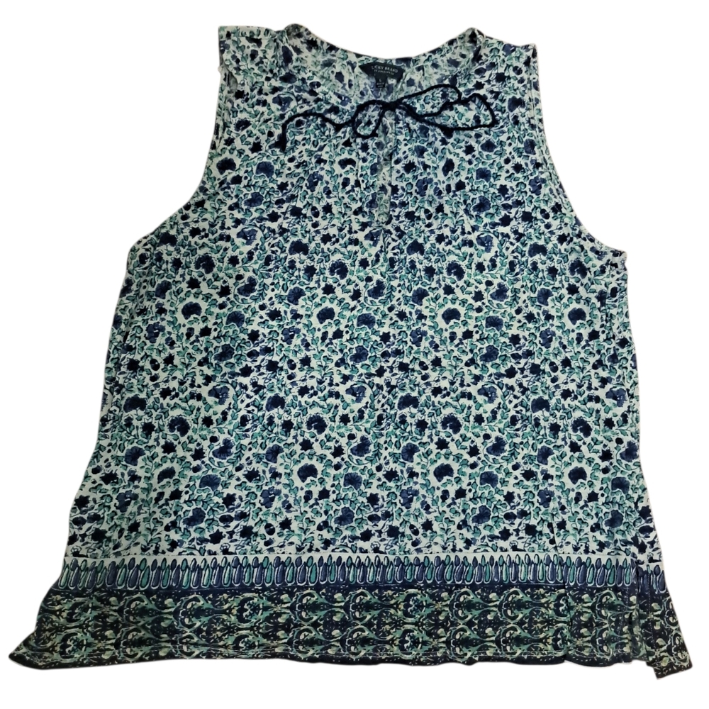 Lucky Brand Sleeveless Blouse, Size Large